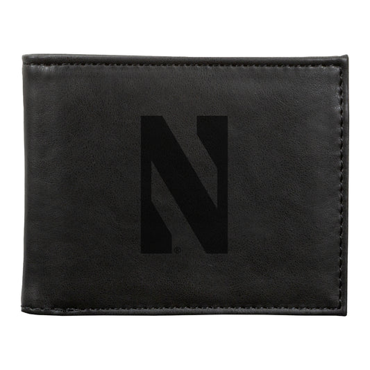 Black Northwestern Wildcats Billfold Wallet