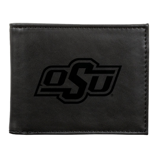 Black Oklahoma State Cowboys Billfold Wallet