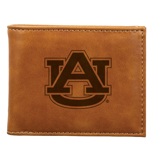 Brown Auburn Tigers Billfold Wallet