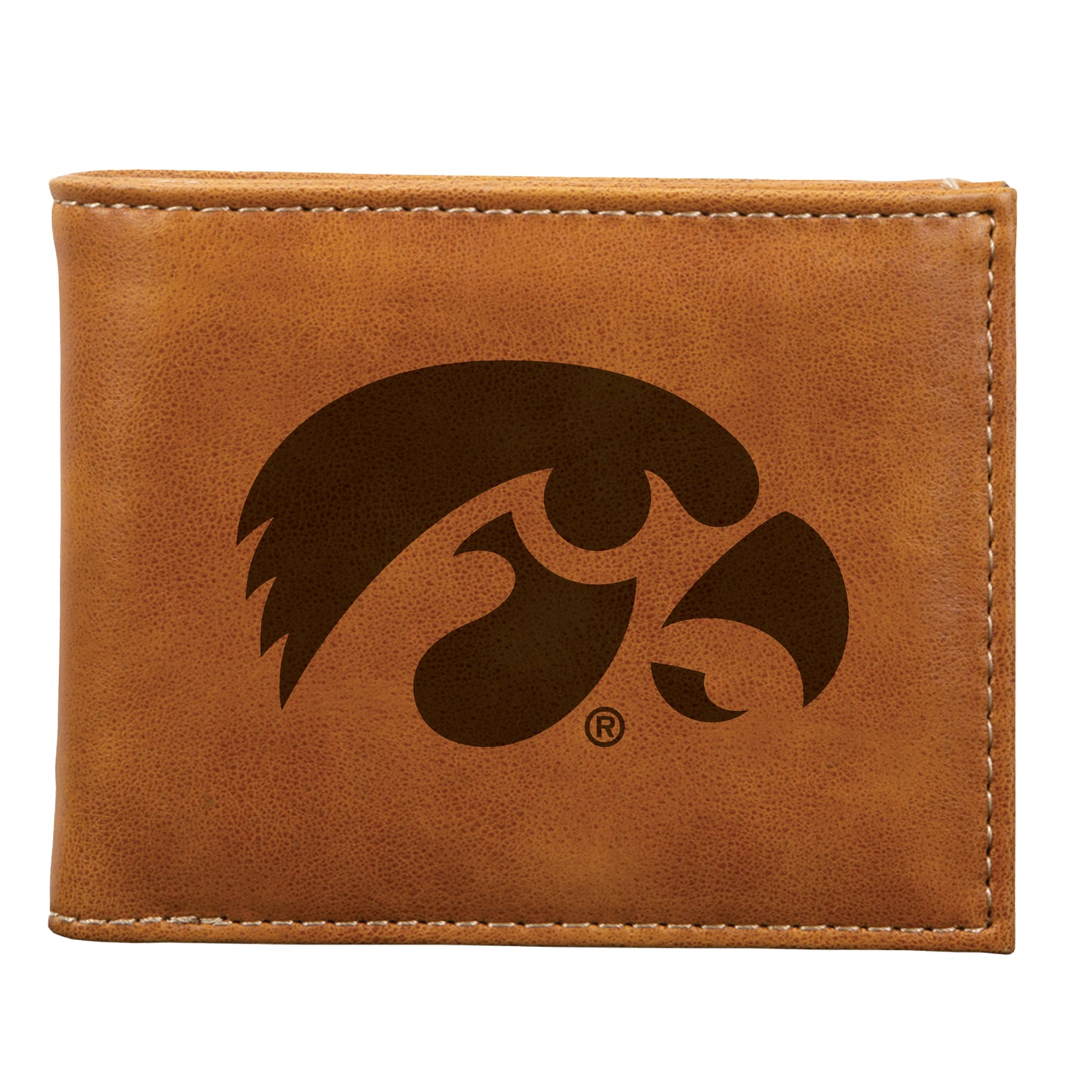 Brown Iowa Hawkeyes Billfold Wallet