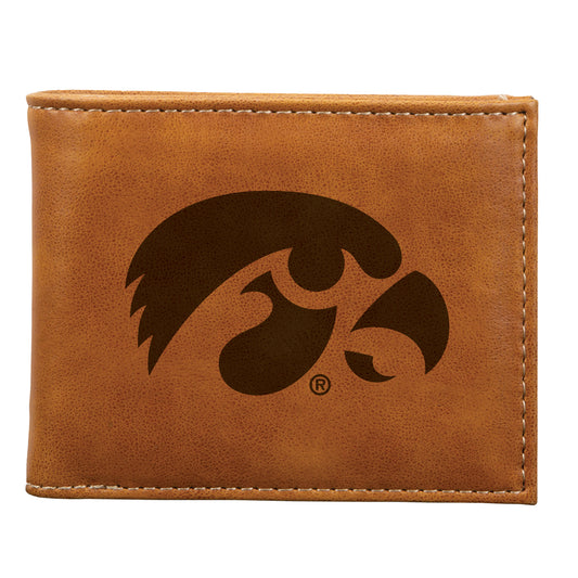 Brown Iowa Hawkeyes Billfold Wallet