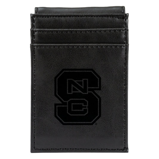 Black NC State Wolfpack Front Pocket Wallet