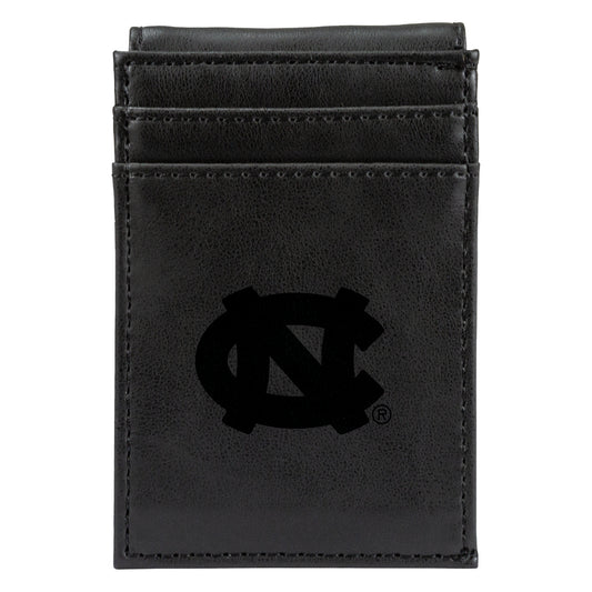 Black North Carolina Tar Heels Front Pocket Wallet