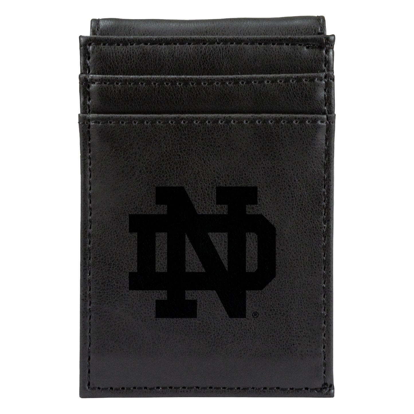 Black Notre Dame Fighting Irish Front Pocket Wallet
