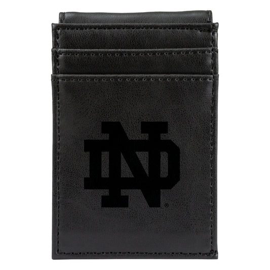 Black Notre Dame Fighting Irish Front Pocket Wallet