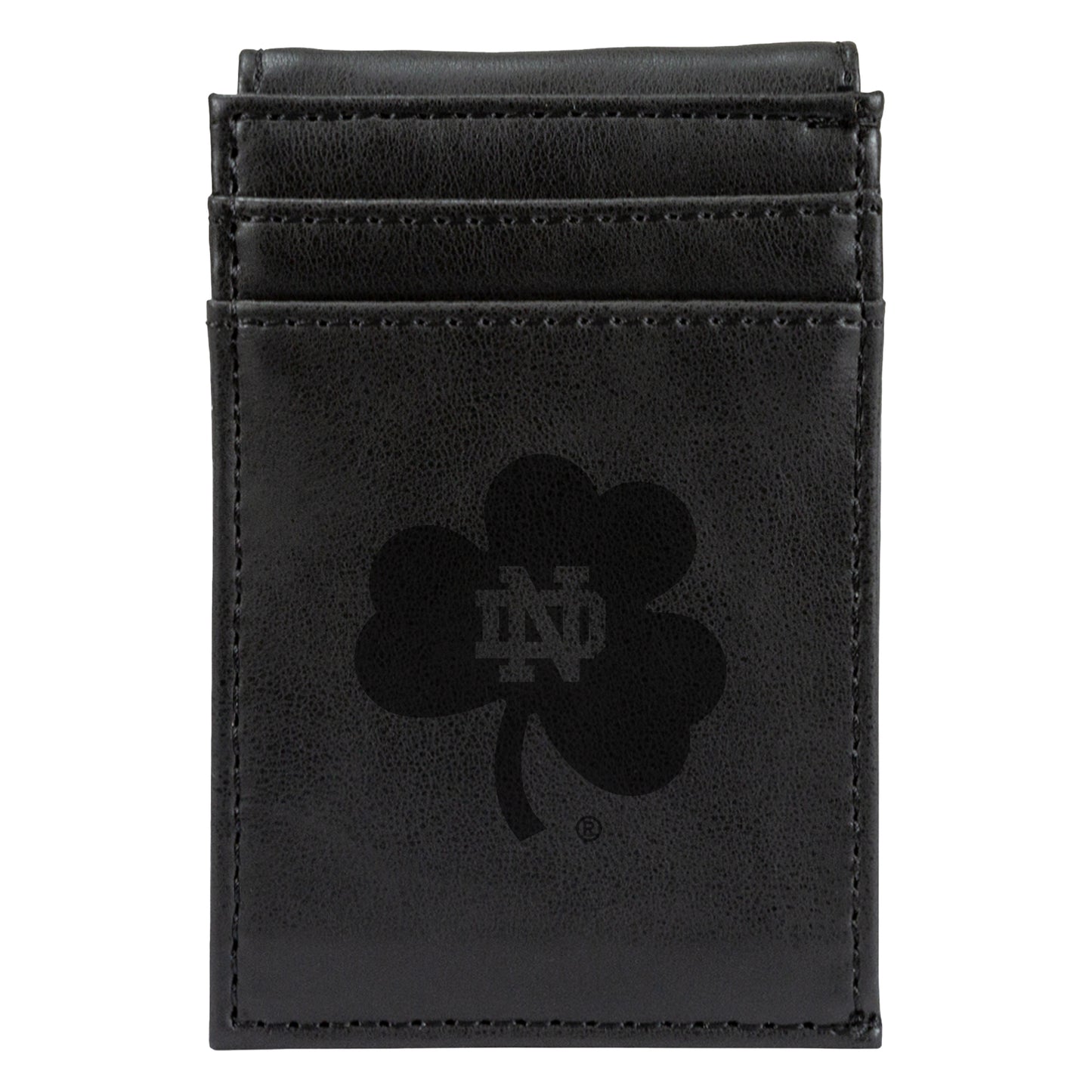 Black Notre Dame Fighting Irish Front Pocket Wallet