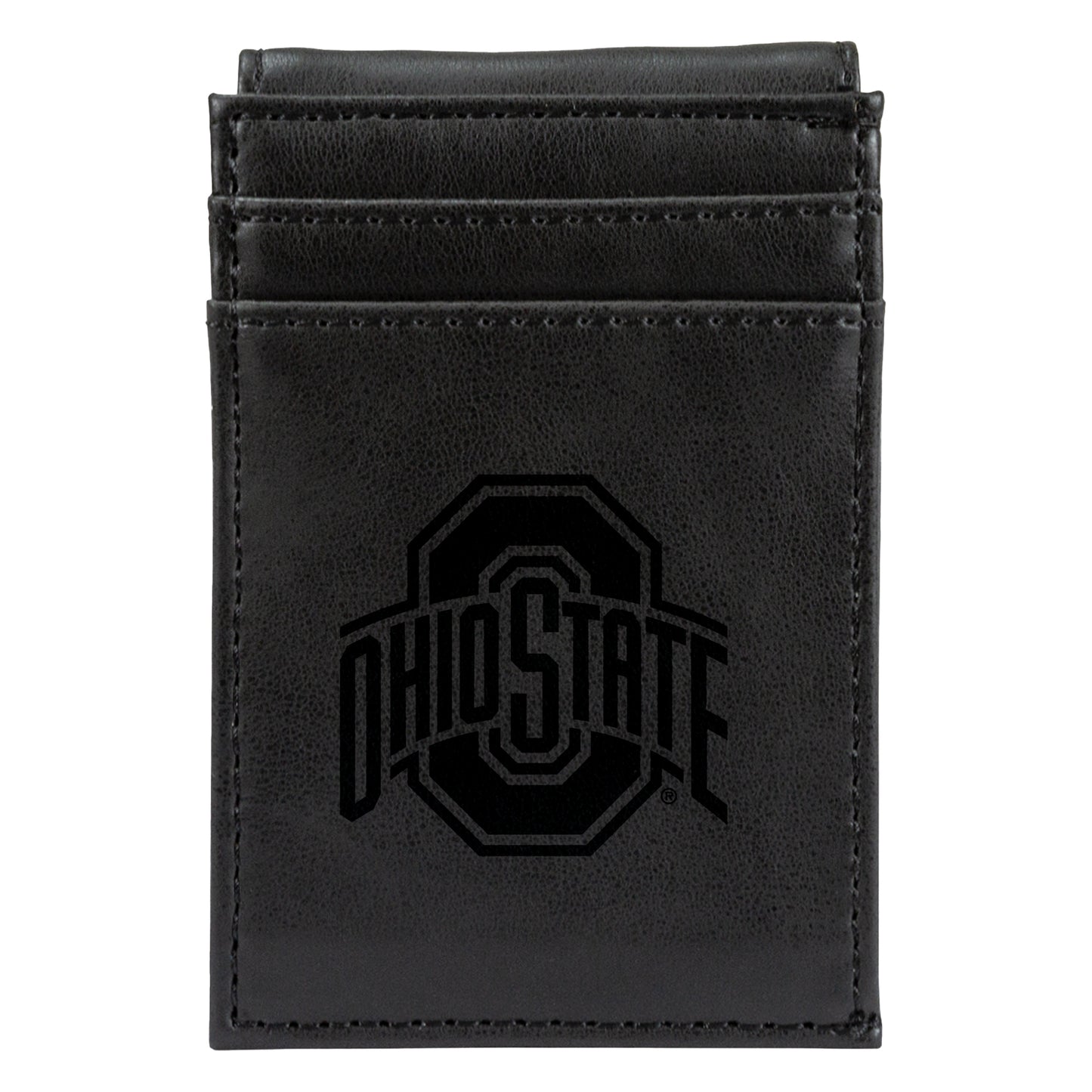 Black Ohio State Buckeyes Front Pocket Wallet