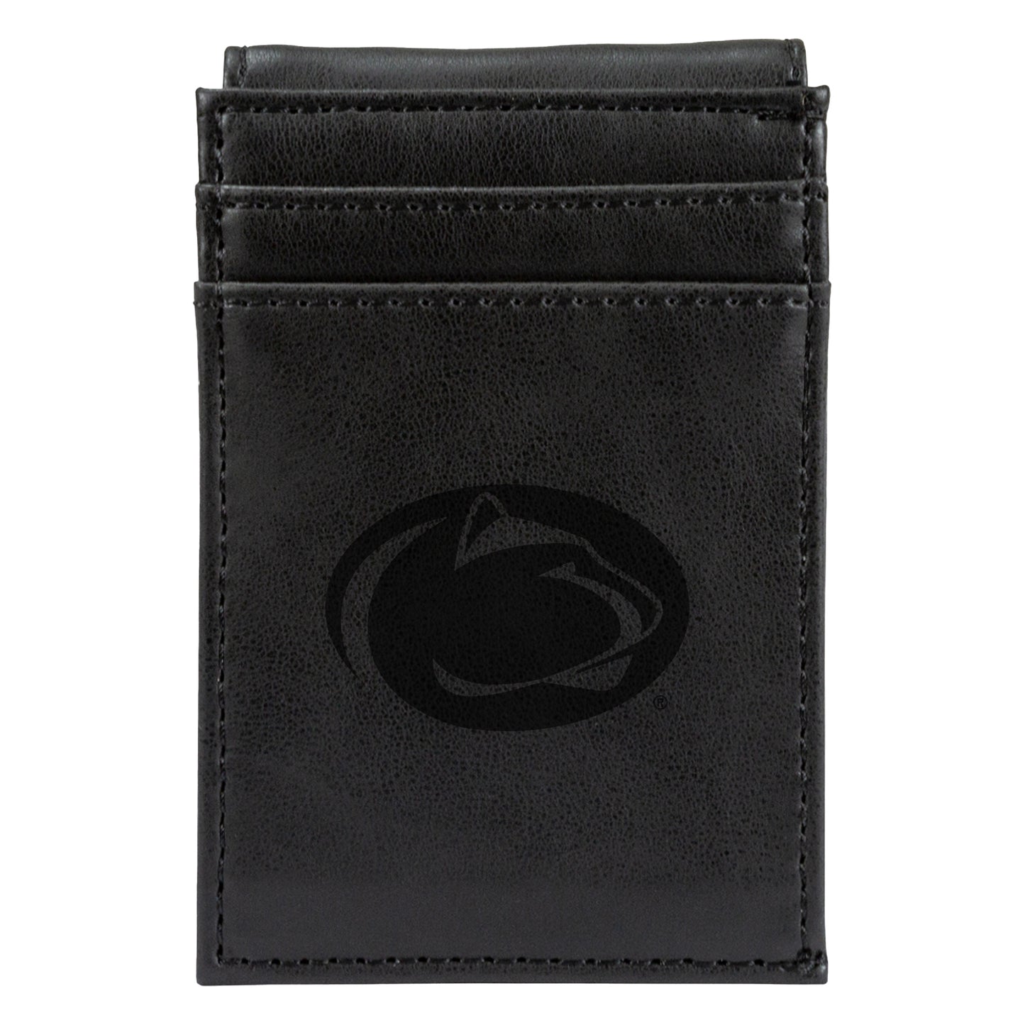 Black Penn State Nittany Lions Front Pocket Wallet