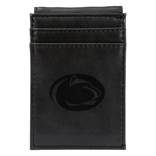 Black Penn State Nittany Lions Front Pocket Wallet
