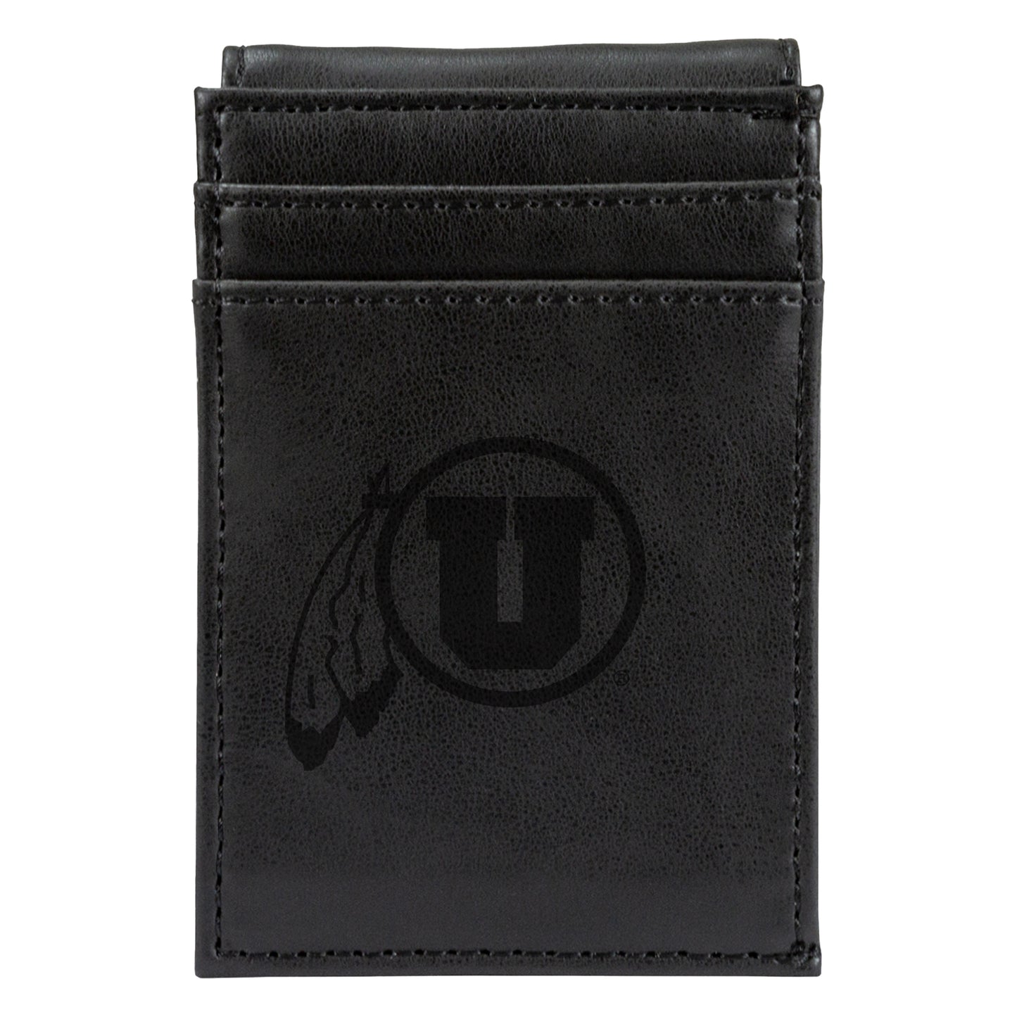 Black Utah Utes Front Pocket Wallet