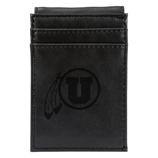 Black Utah Utes Front Pocket Wallet