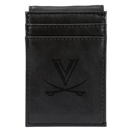 Black Virginia Cavaliers Front Pocket Wallet