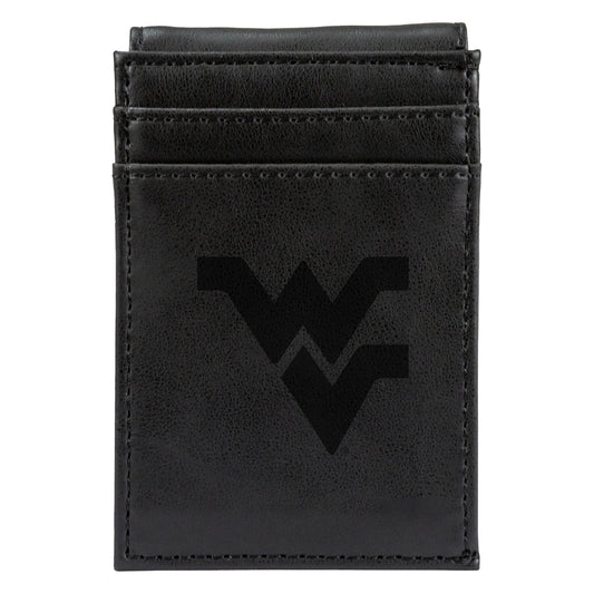 Black West Virginia Mountaineers Front Pocket Wallet