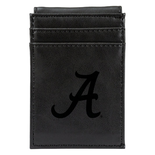 Black Alabama Crimson Tide Front Pocket Wallet