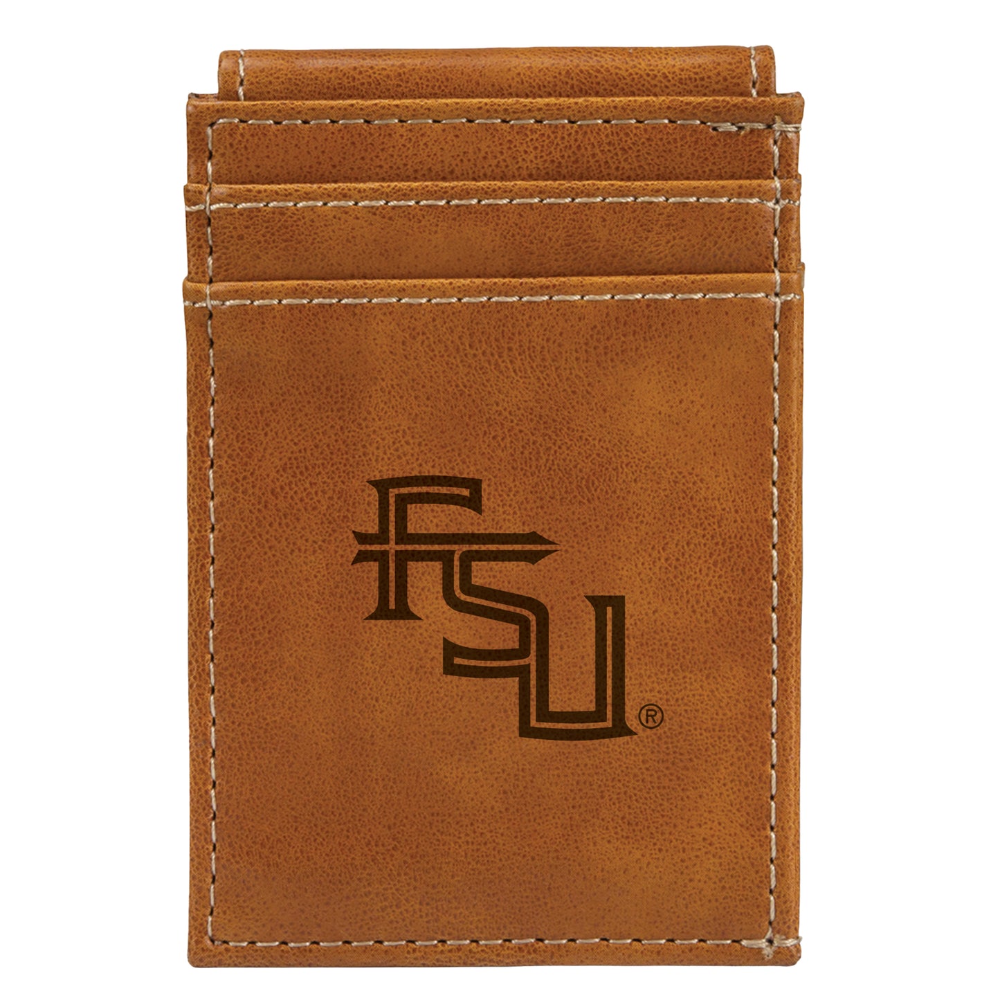 Brown Florida State Seminoles Front Pocket Wallet