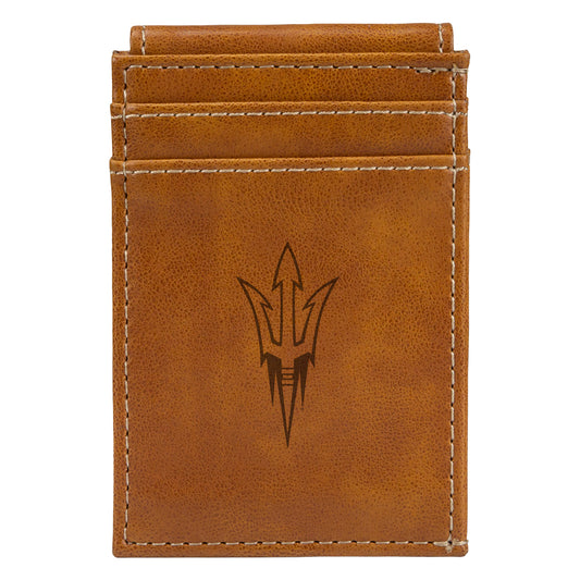 Brown Arizona State Sun Devils Front Pocket Wallet