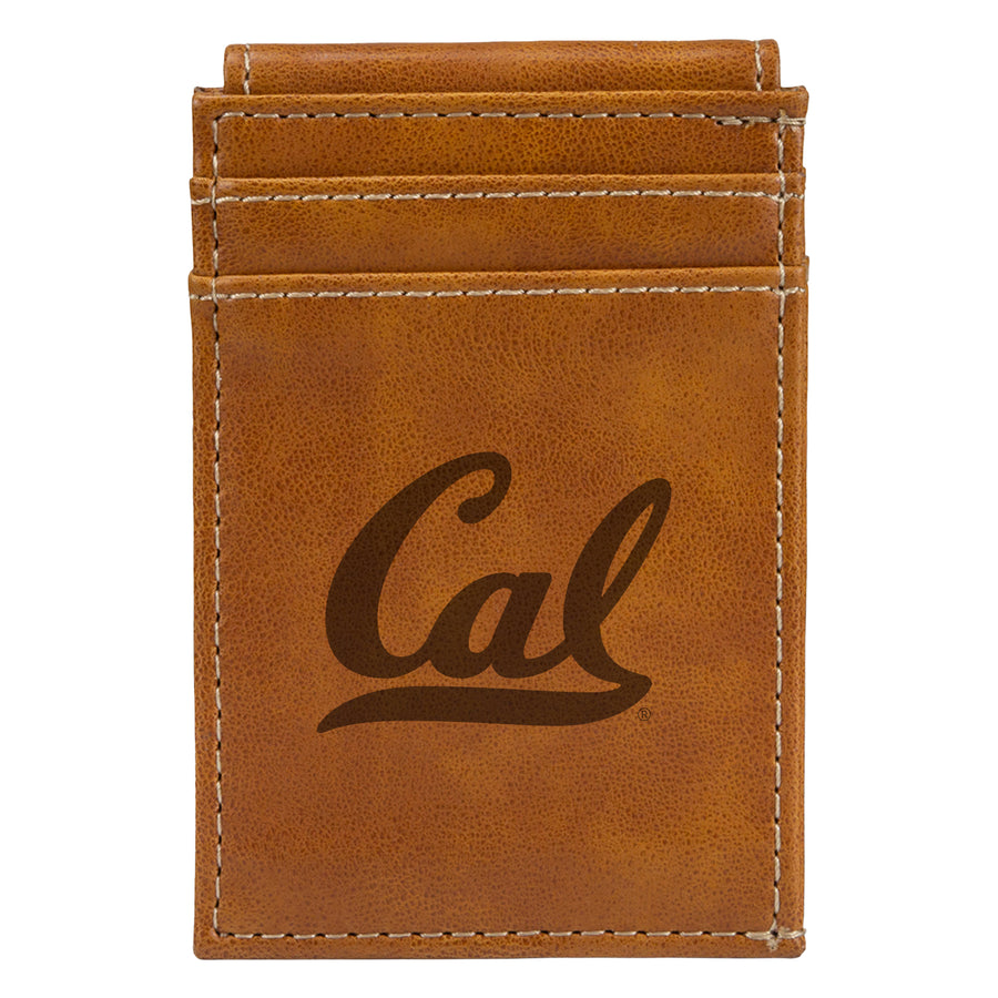 Brown Cal Bears Front Pocket Wallet