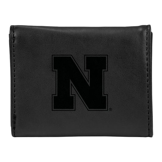 Black Nebraska Huskers Trifold Wallet