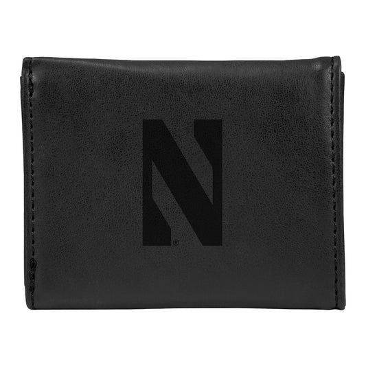 Black Northwestern Wildcats Trifold Wallet