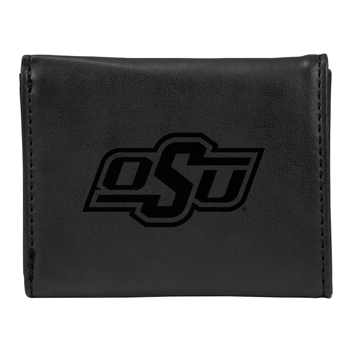 Black Oklahoma State Cowboys Trifold Wallet