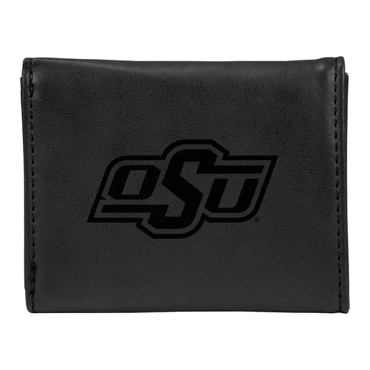 Black Oklahoma State Cowboys Trifold Wallet