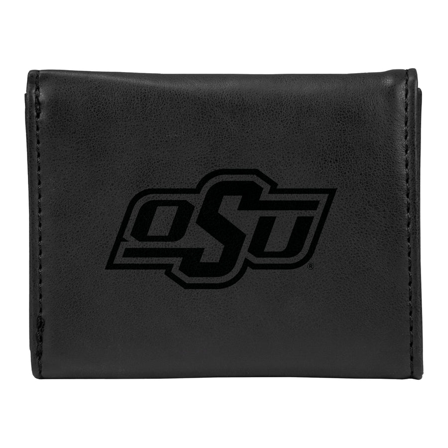 Black Oklahoma State Cowboys Trifold Wallet