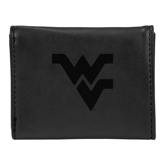 Black West Virginia Mountaineers Trifold Wallet