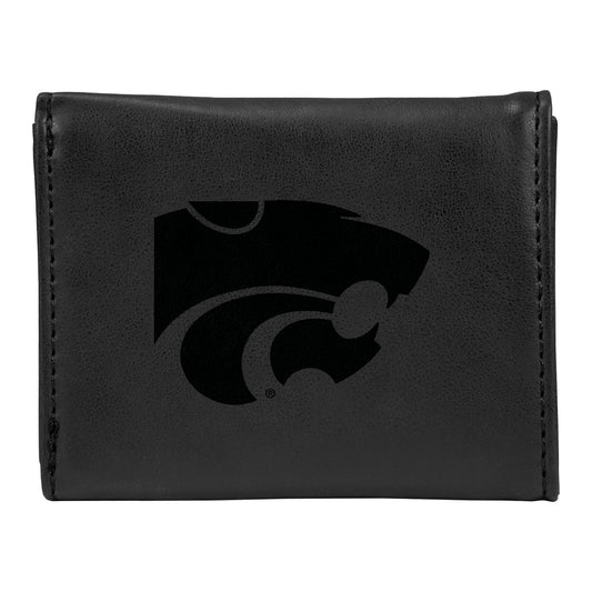 Black Kansas State Wildcats Trifold Wallet