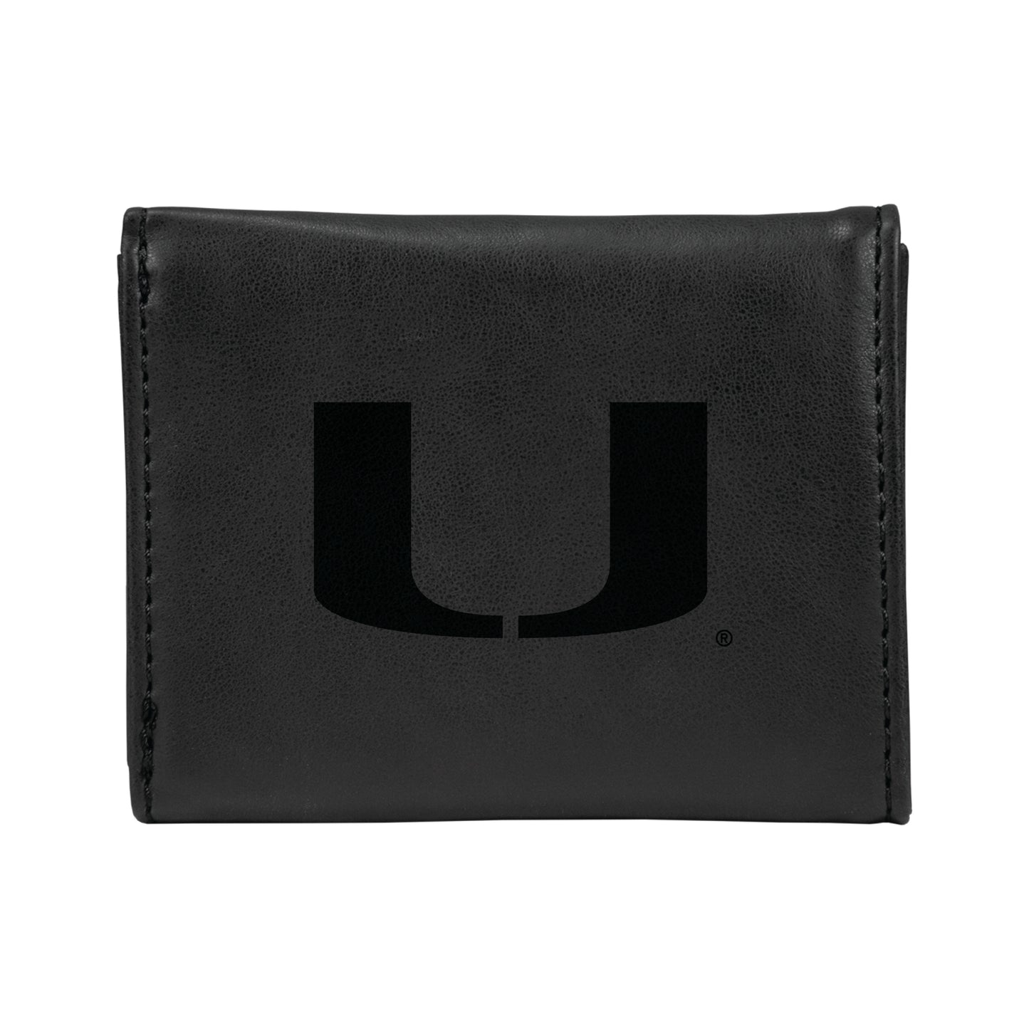 Black Miami Hurricanes Trifold Wallet