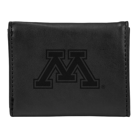 Black Minnesota Golden Gophers Trifold Wallet