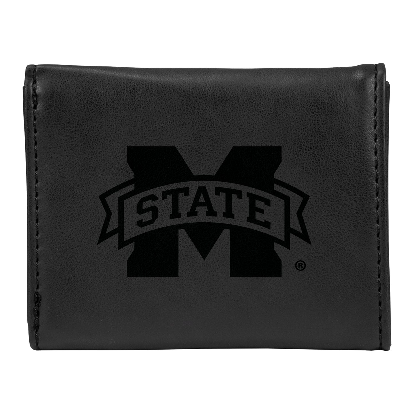 Black Mississippi State Bulldogs Trifold Wallet