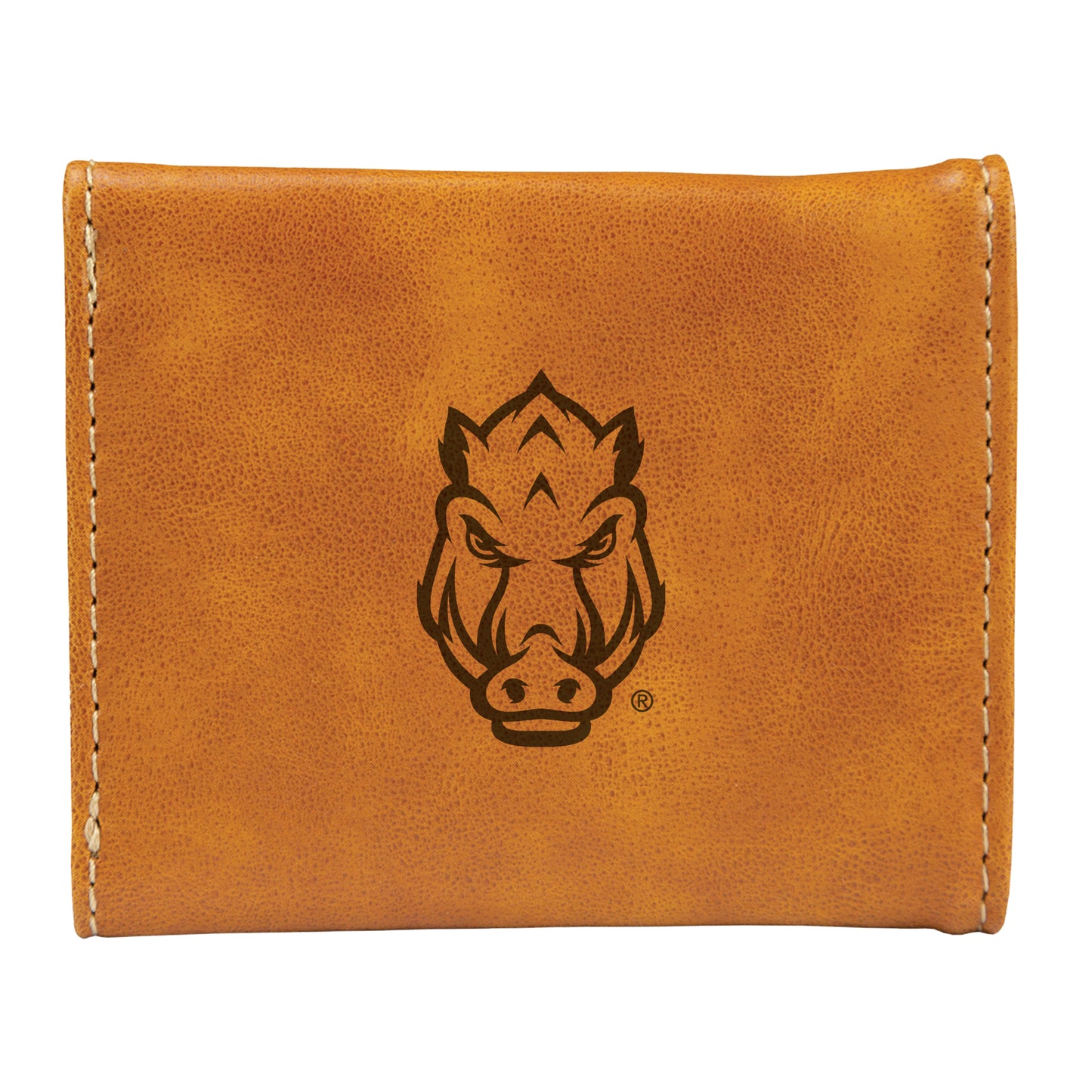 Brown Arkansas Razorbacks Trifold Wallet