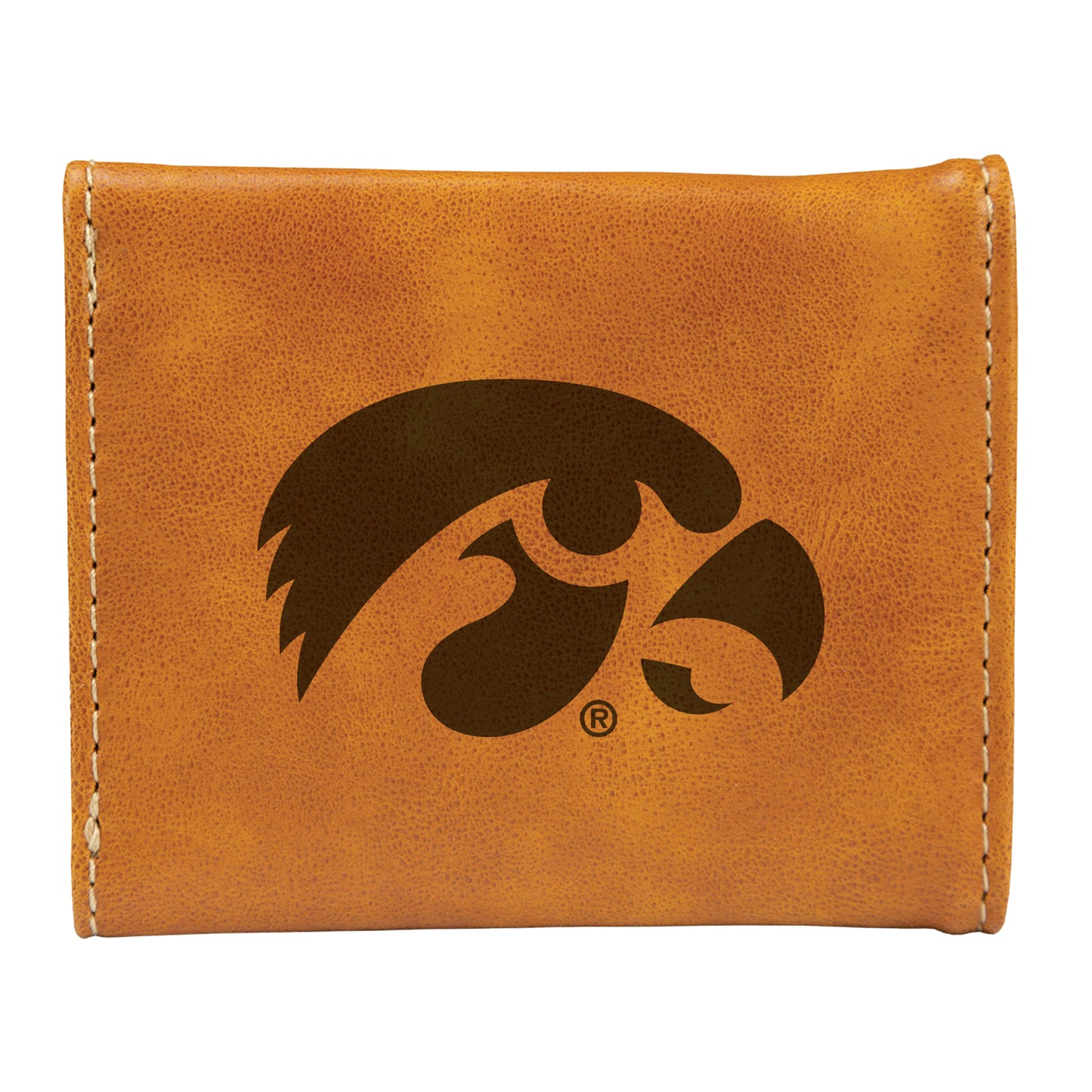 Brown Iowa Hawkeyes Trifold Wallet