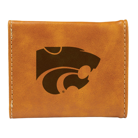 Brown Kansas State Wildcats Trifold Wallet