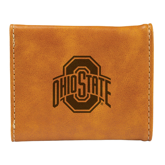 Brown Ohio State Buckeyes Trifold Wallet