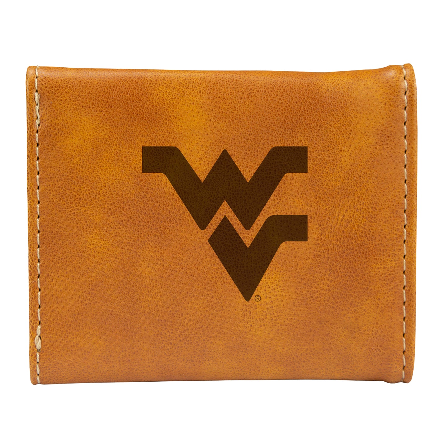 Brown West Virginia Mountaineers Trifold Wallet