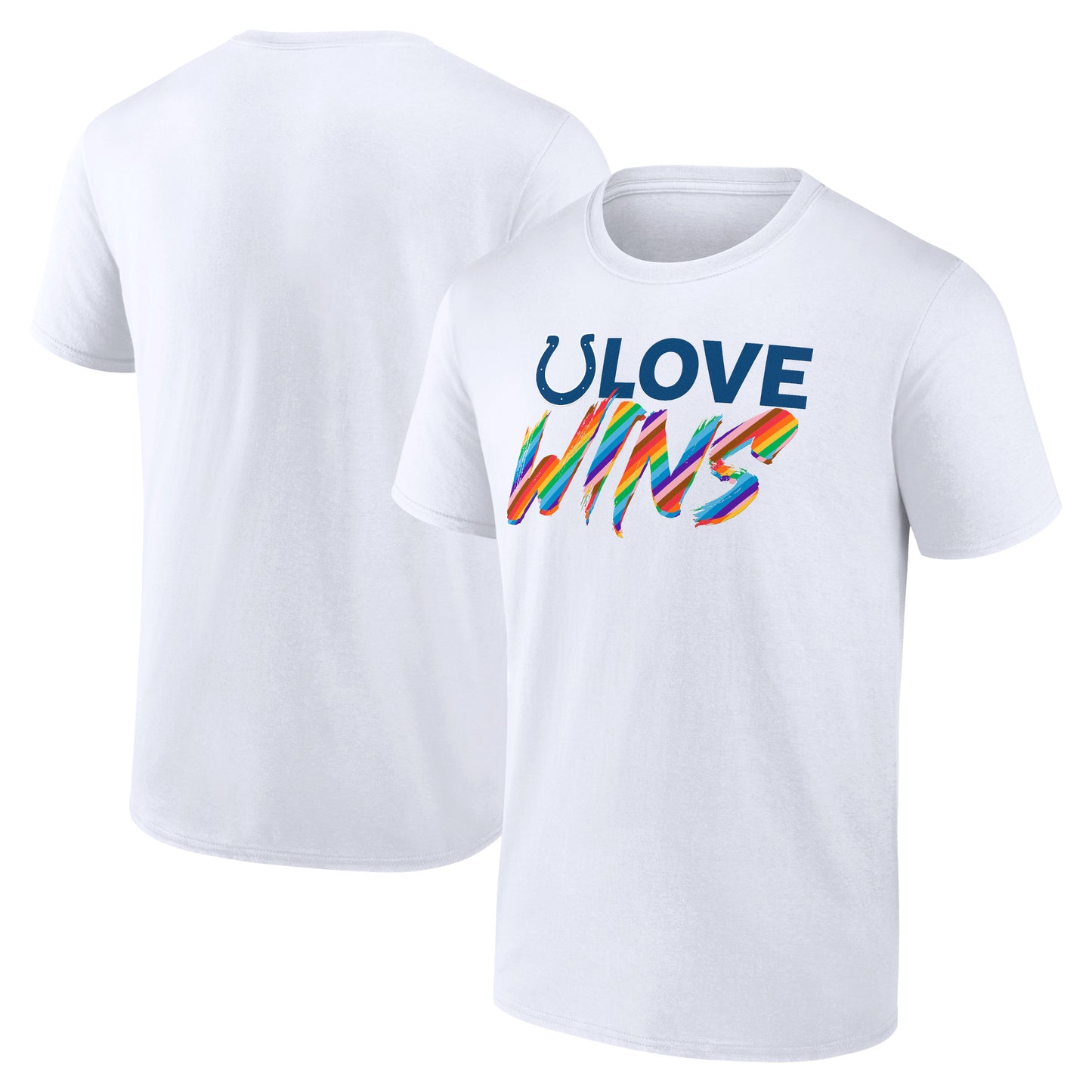 Men's White Indianapolis Colts Love Wins T-Shirt