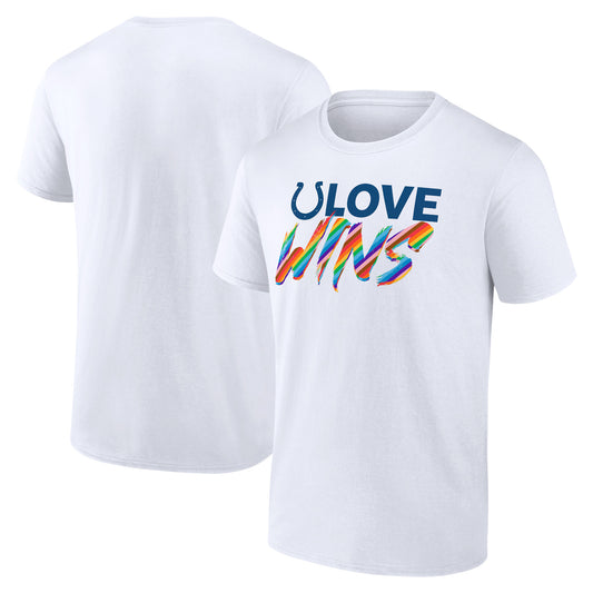 Men's White Indianapolis Colts Love Wins T-Shirt