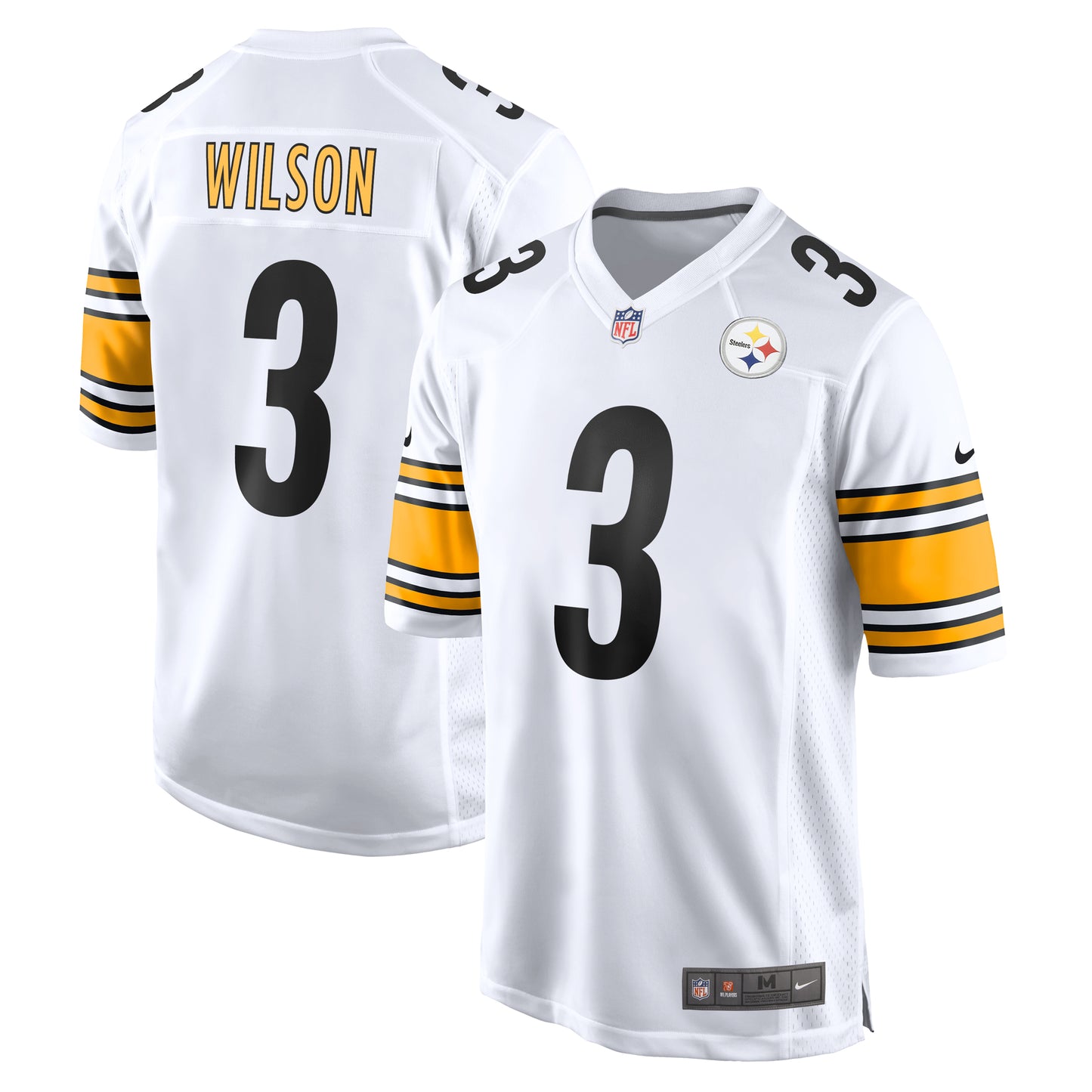 Men's Nike Russell Wilson  White Pittsburgh Steelers White Game Jersey