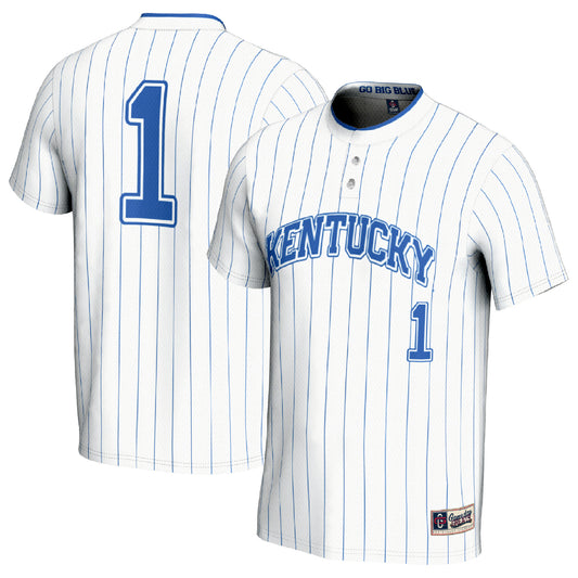 Youth GameDay Greats #1 White Kentucky Wildcats Lightweight Softball Fashion Jersey