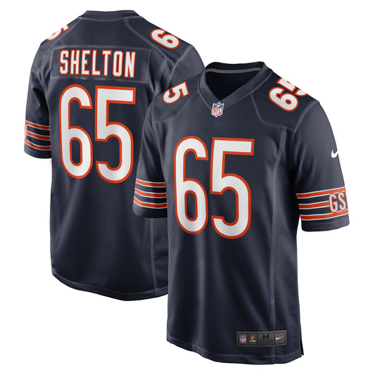 Men's Nike Coleman Shelton  Navy Chicago Bears  Game Jersey