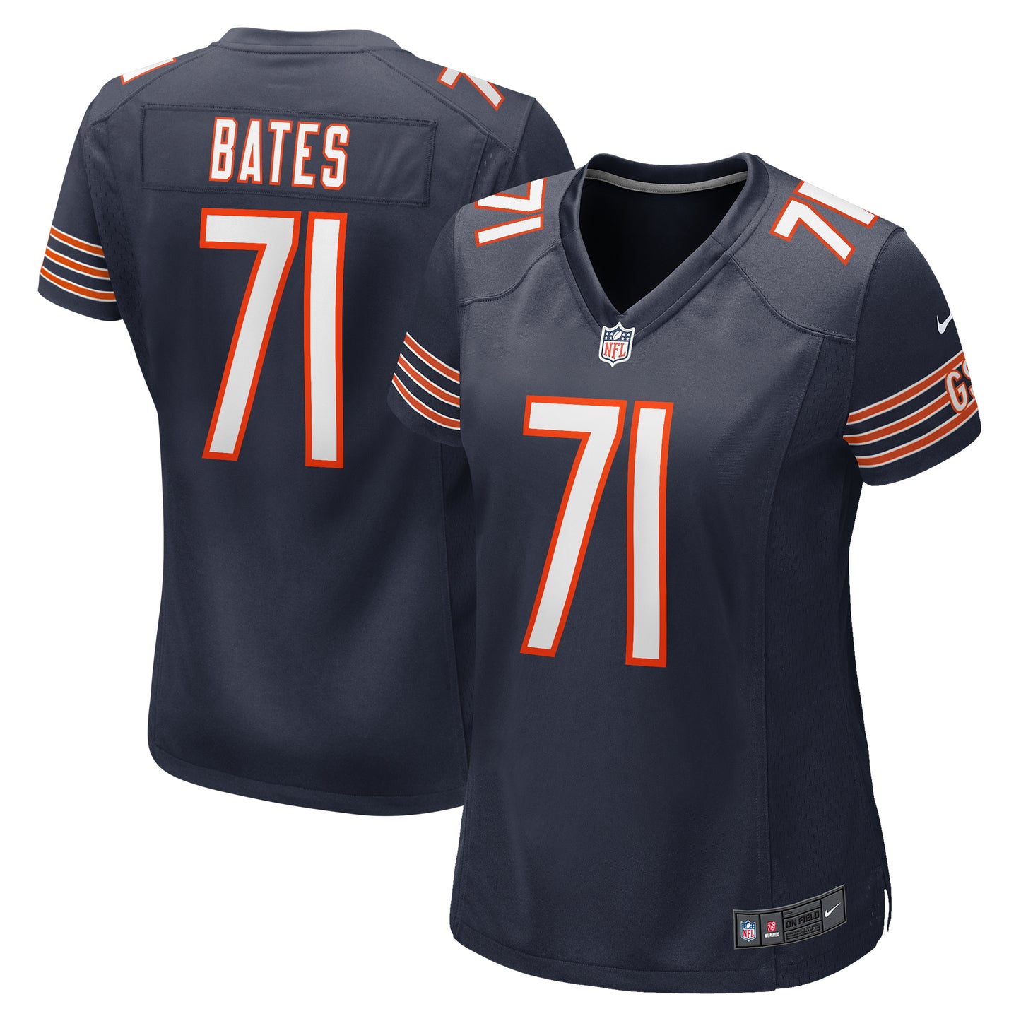 Women's Nike Ryan Bates  Navy Chicago Bears  Game Jersey