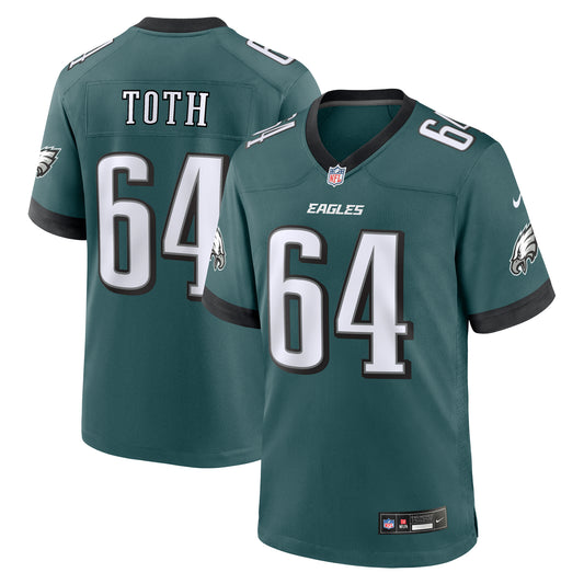 Men's Nike Brett Toth Midnight Green Philadelphia Eagles  Game Jersey