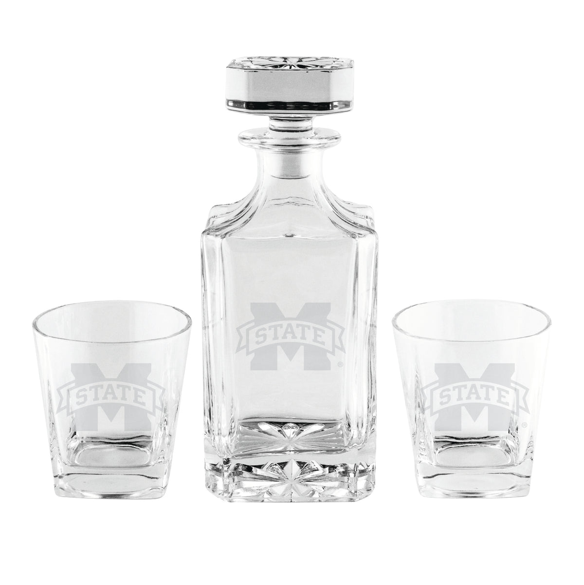 Mississippi State Bulldogs Three-Piece Decanter Set