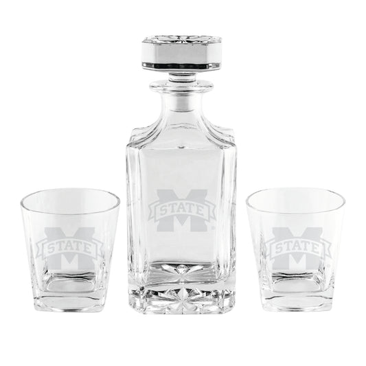 Mississippi State Bulldogs Three-Piece Decanter Set