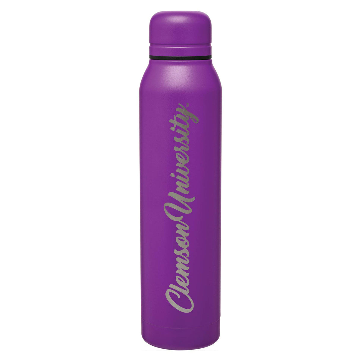 Purple Clemson Tigers 17oz. Silo Stainless Steel Water Bottle