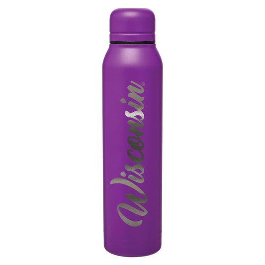 Purple Wisconsin Badgers 17oz. Silo Stainless Steel Water Bottle