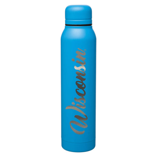 Blue Wisconsin Badgers 17oz. Silo Stainless Steel Water Bottle