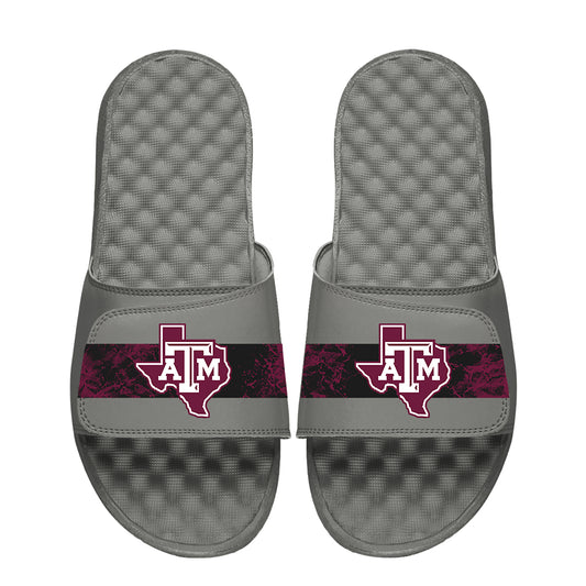 Men's ISlide Gray Texas A&M Aggies Distressed Slide Sandals
