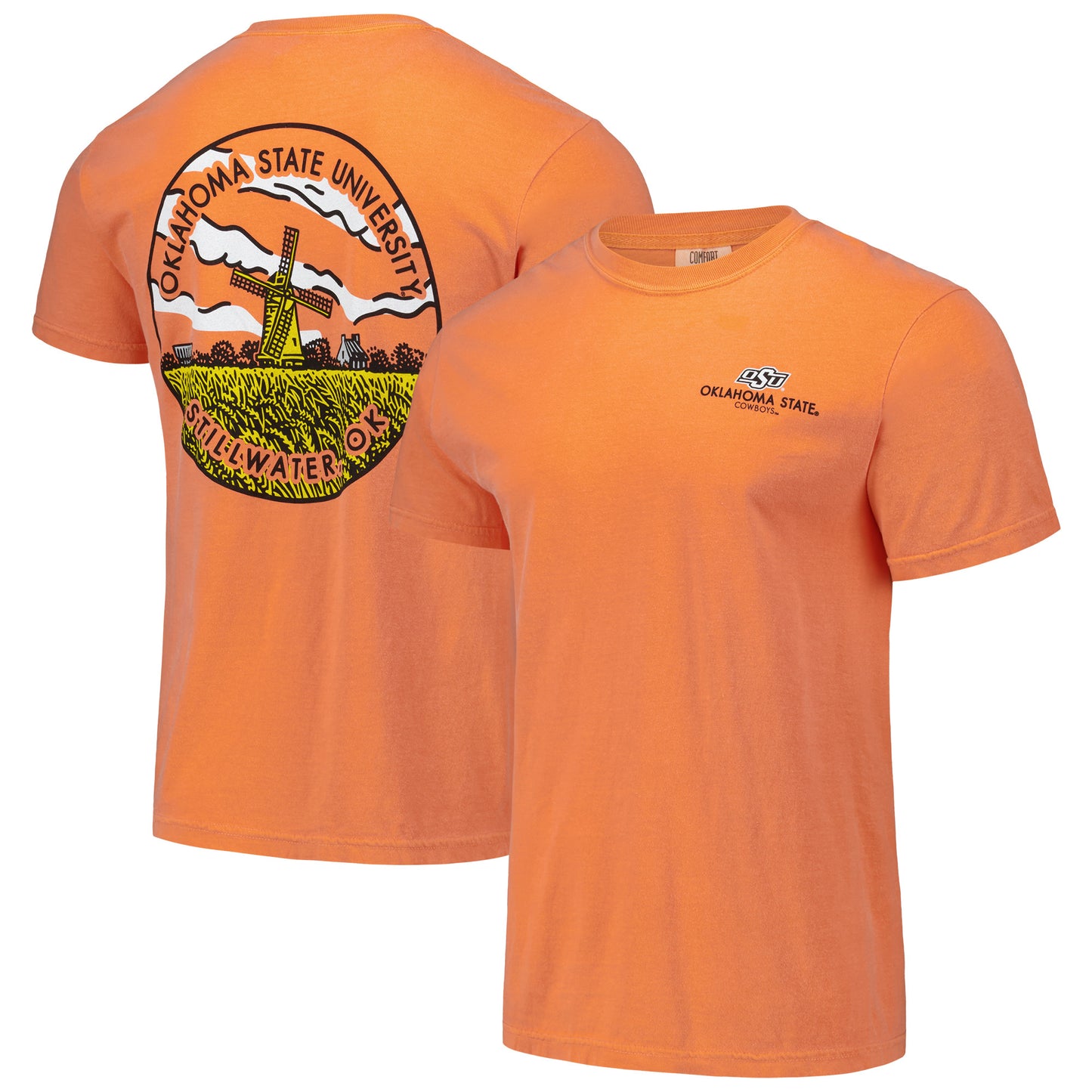 Unisex Orange Oklahoma State Cowboys Scenic Comfort Colors T-Shirt